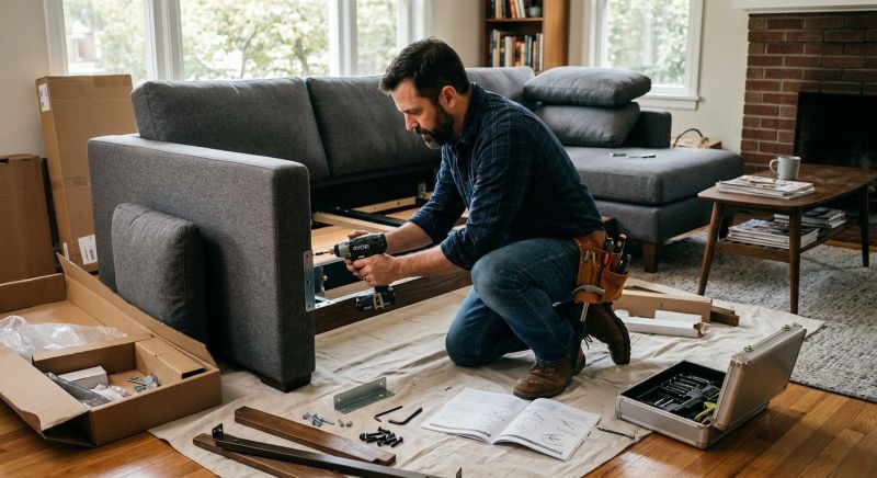 Couch Assembly in Olathe, KS
